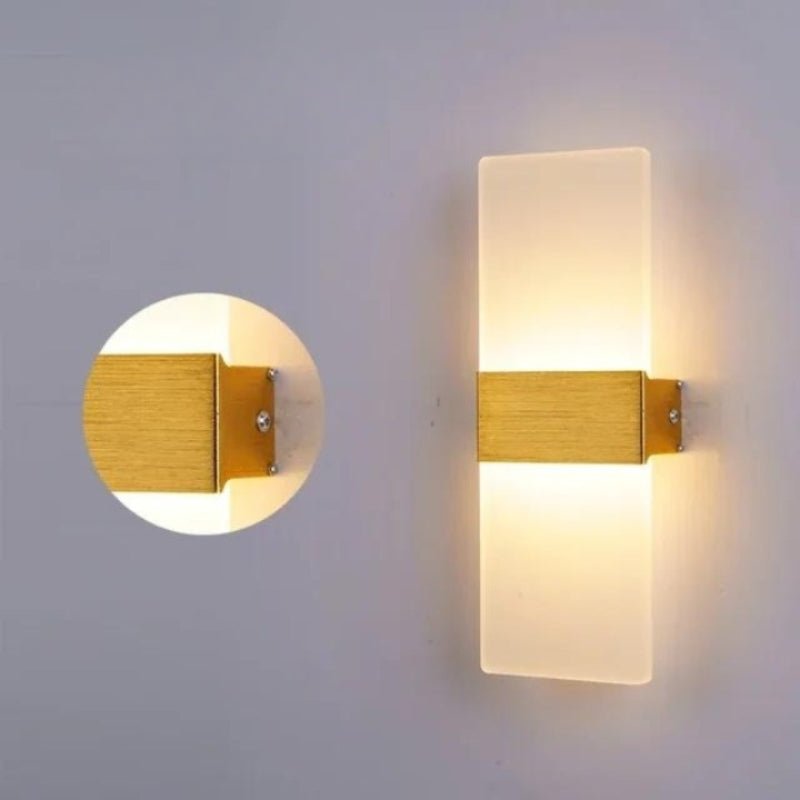 Aplique de pared acrílico minimalista
