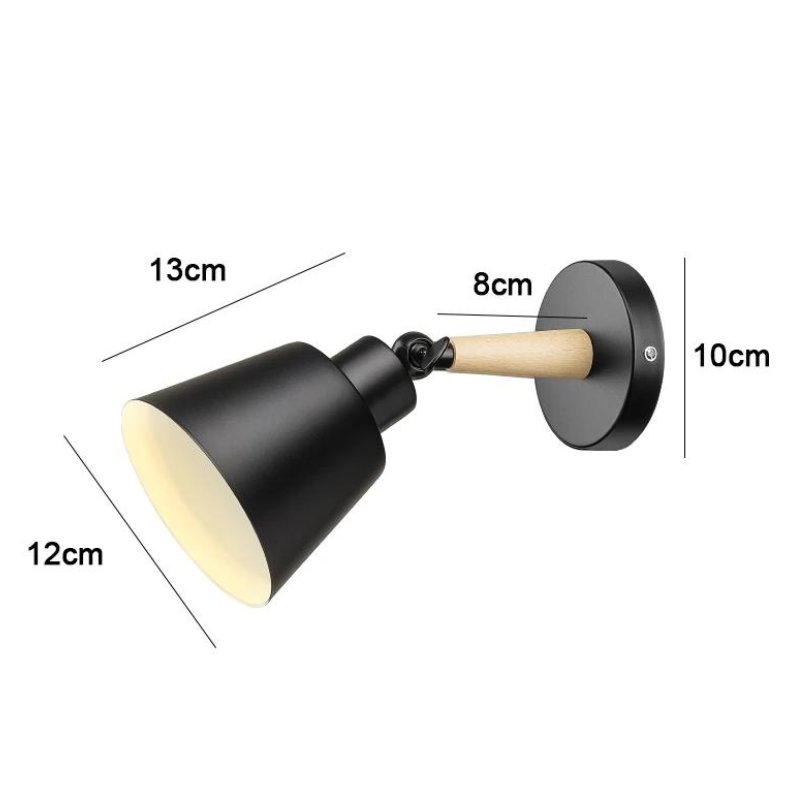 Arandela de Parede Regulável Nórdica com Lâmpada