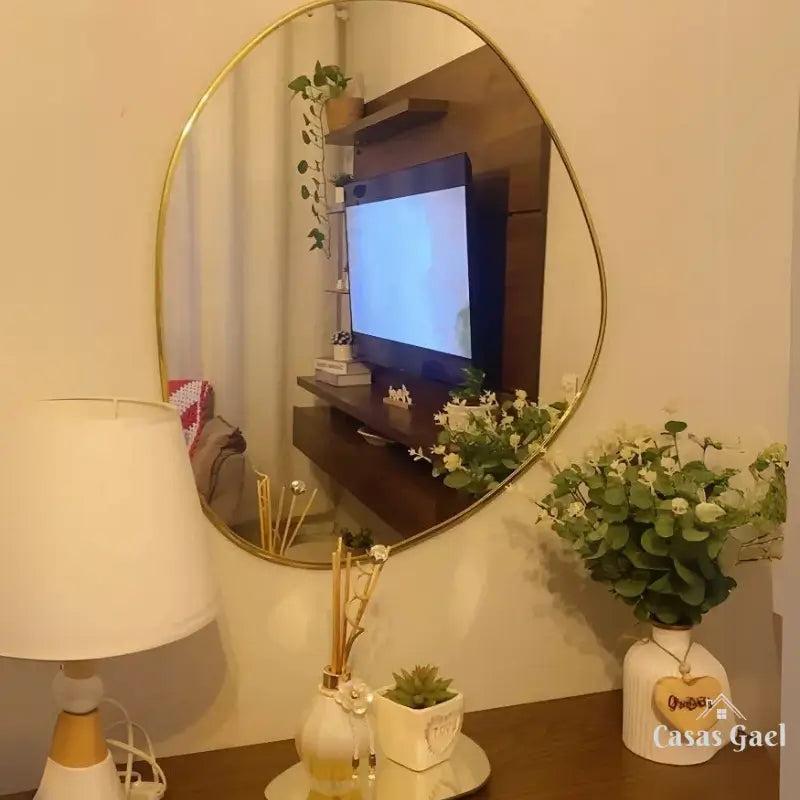 Espelho Orgânico com Moldura