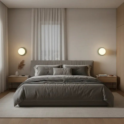 Glass Globe Wall Sconce for Bedroom