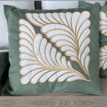 Conjunto 5 Capas de Almofada Bordada 45x45cm