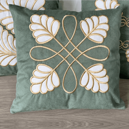 Conjunto 5 Capas de Almofada Bordada 45x45cm