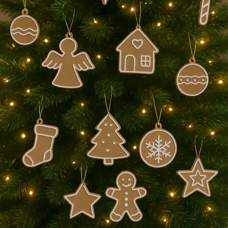 Decoração de Natal 13 peças Enfeites para Árvore