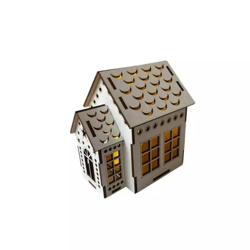 Decoração de Natal Vila de casas 4 peças com Luz