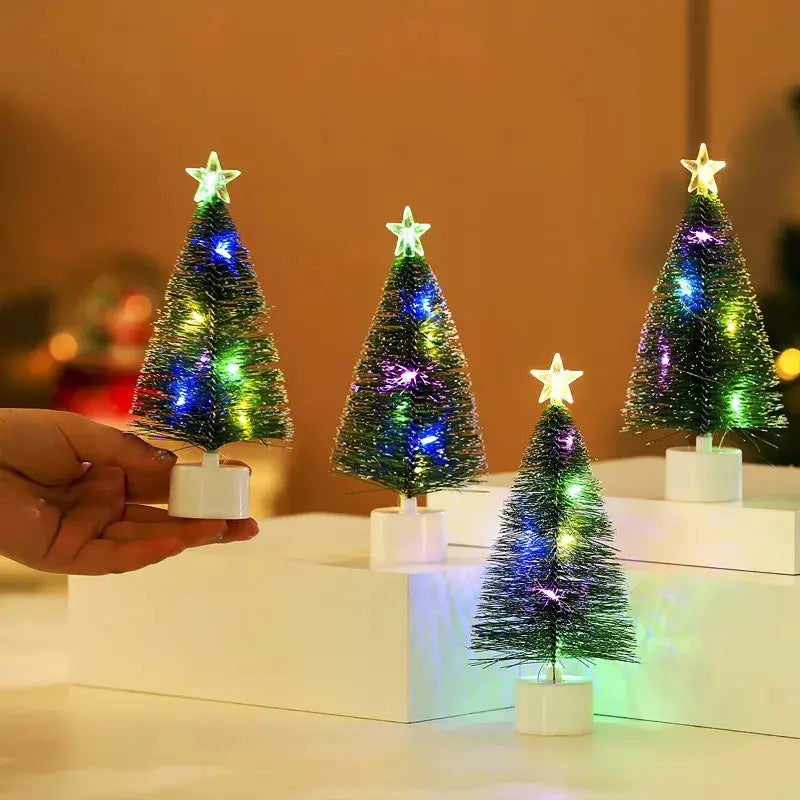 Enfeite de Natal Mini Árvore com LED