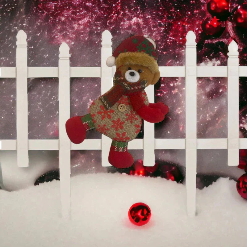 Enfeites de Natal em Pelúcia 6 peças