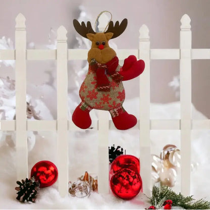 Enfeites de Natal em Pelúcia 6 peças