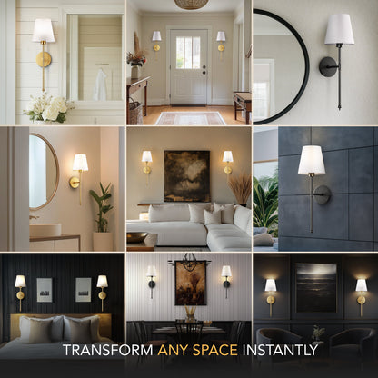 (Buy 1 Get 2) Wireless Wall Sconces Aurelia Noire