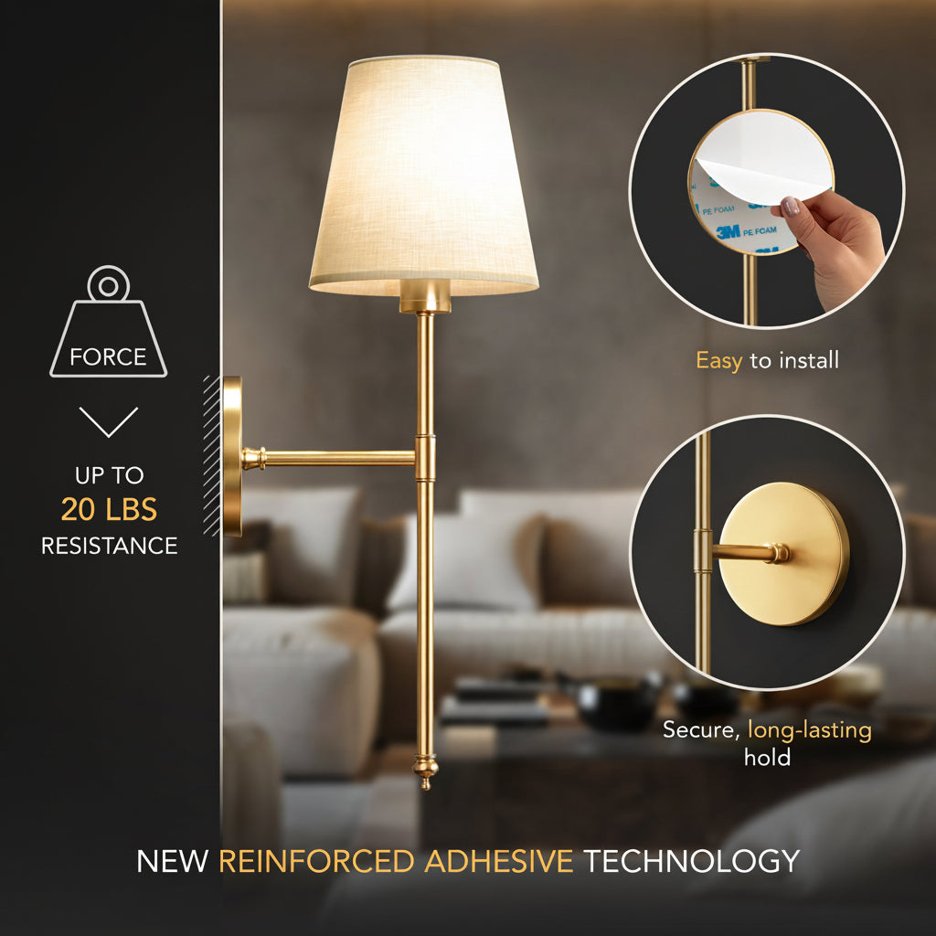 (Buy 1 Get 2) Wireless Wall Sconces Aurelia Noire