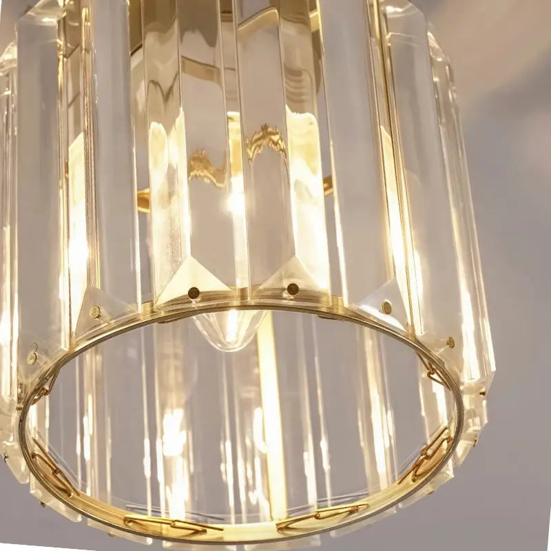 Luminária de Teto Redonda em Vidro