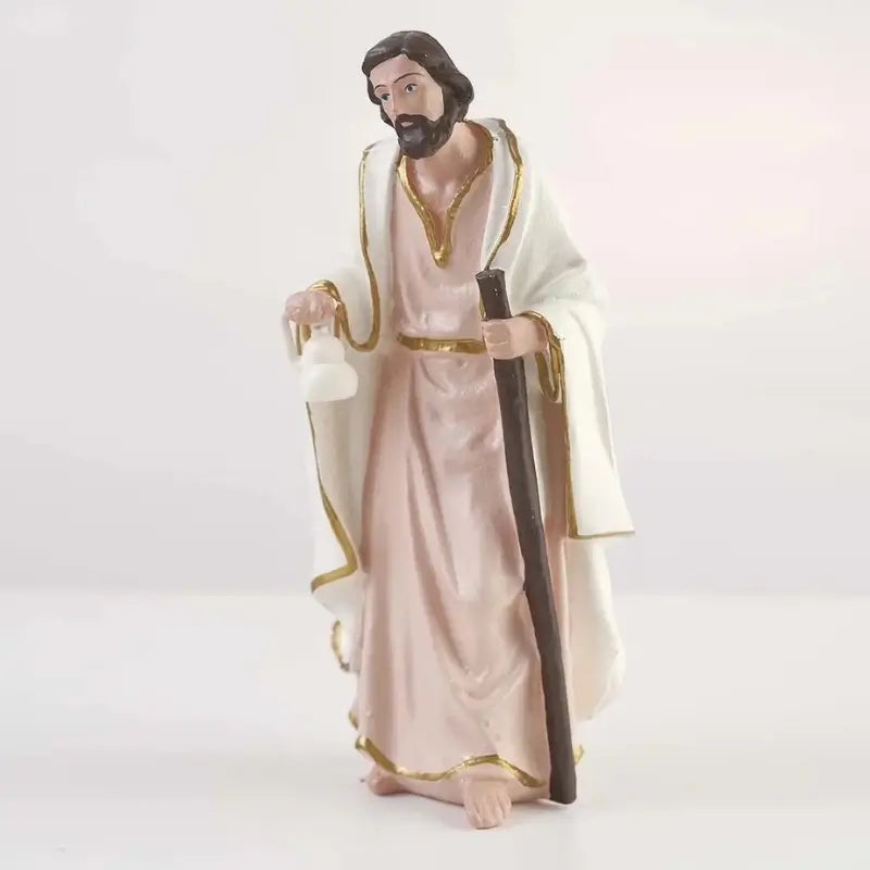 Presépio de Natal Completo 14 Peças 23cm Inquebrável