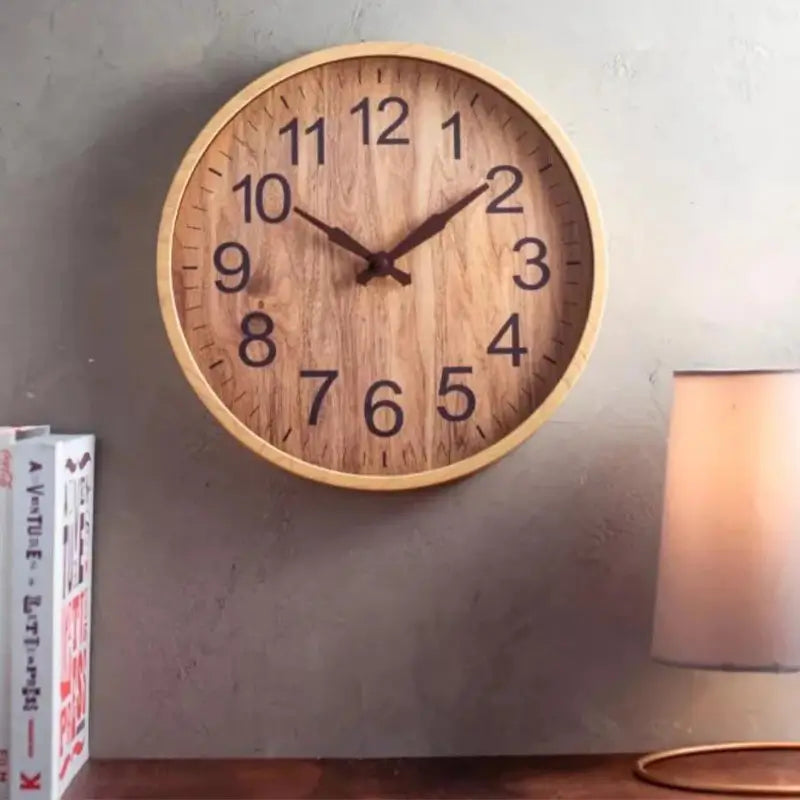 Relógio de Parede Moderno Wooden 30cm