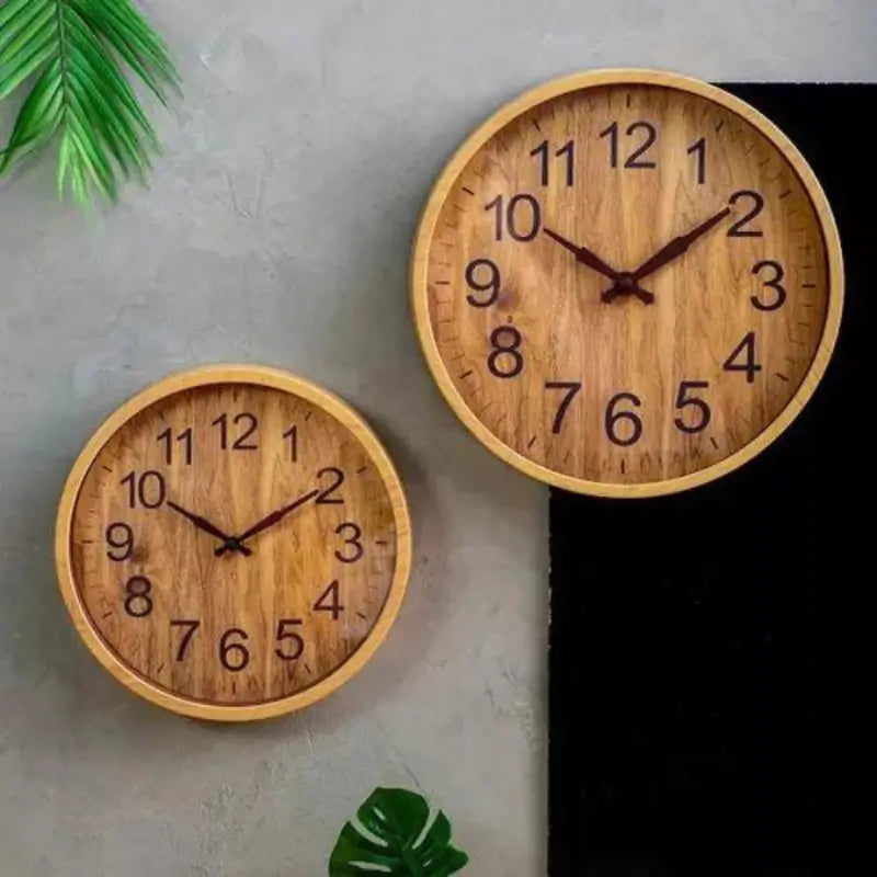 Relógio de Parede Moderno Wooden 30cm