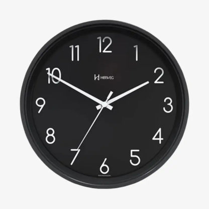 Relógio de Parede Preto Minimalista