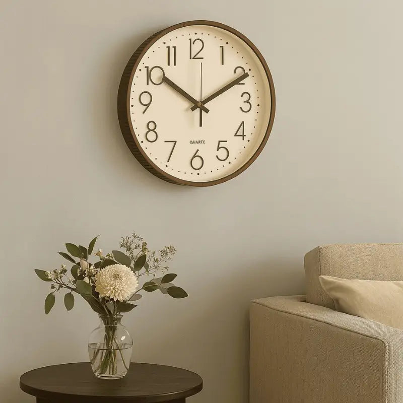 Relógio de Parede Estilo Clássico Sofisticado