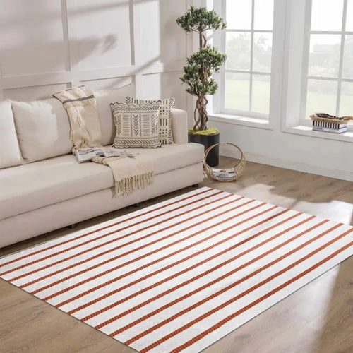 Tapete Listrado para Sala em Algodão 150x300cm
