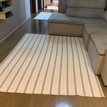 Tapete Listrado para Sala em Algodão 150x250cm