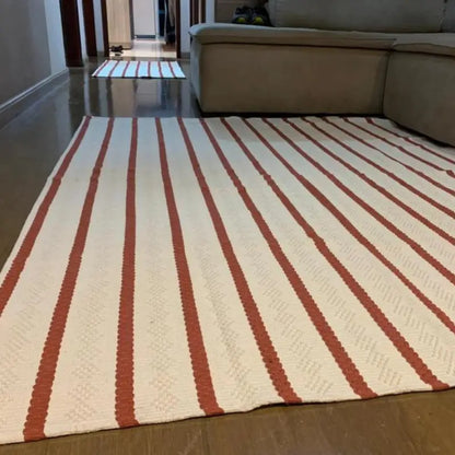 Tapete Listrado para Sala em Algodão 150x250cm
