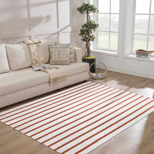 Tapete Listrado para Sala em Algodão 150x250cm
