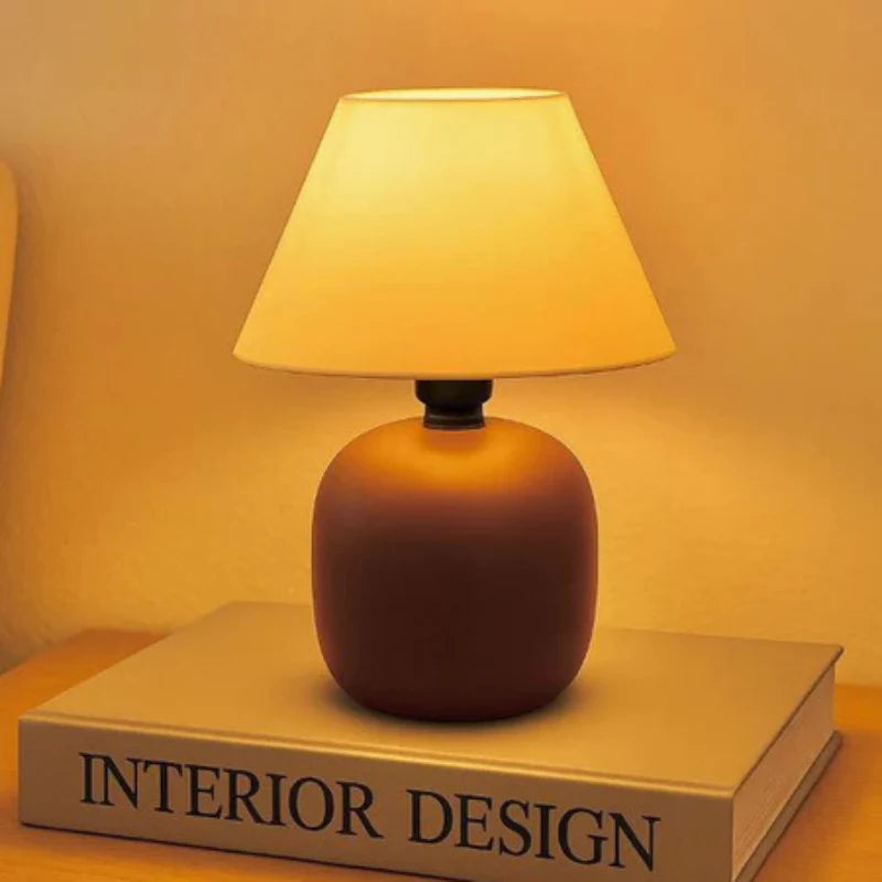 Abajur de Mesa Para Quarto em Cerâmica Bivolt
