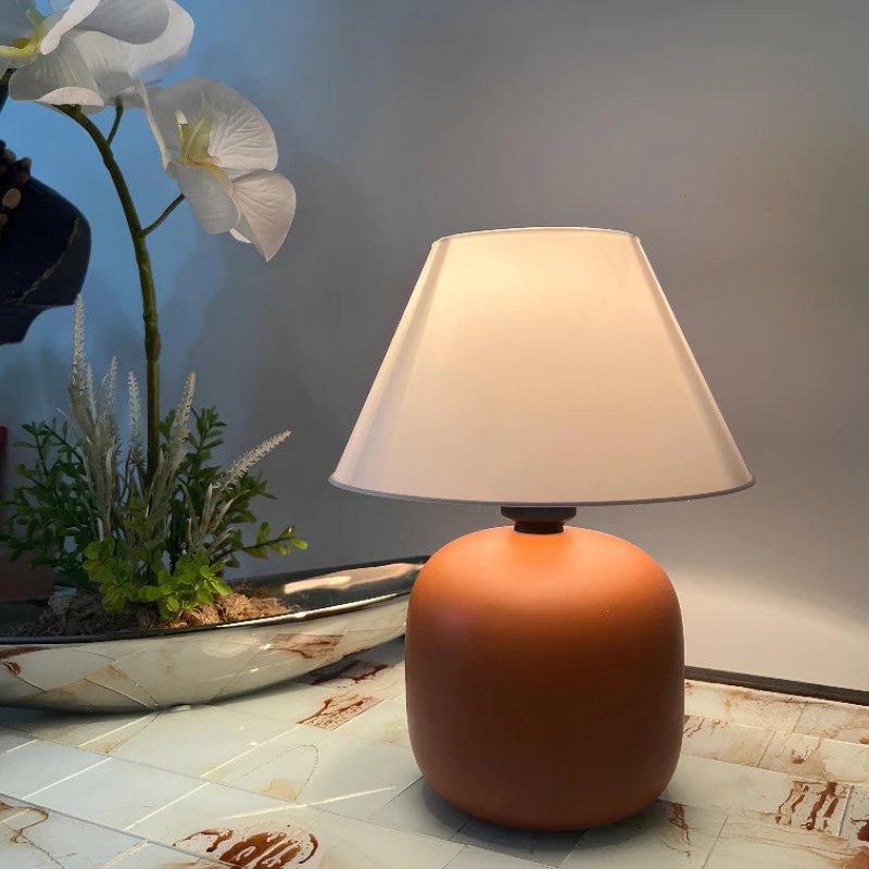 Abajur de Mesa Para Quarto em Cerâmica Bivolt