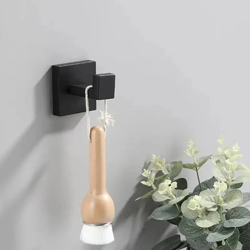 Kit de Banheiro 4 Peças Acessórios em Aço Inox Preto Fosco