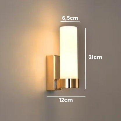 Arandela Cilindrica Moderna Vidro e Metal