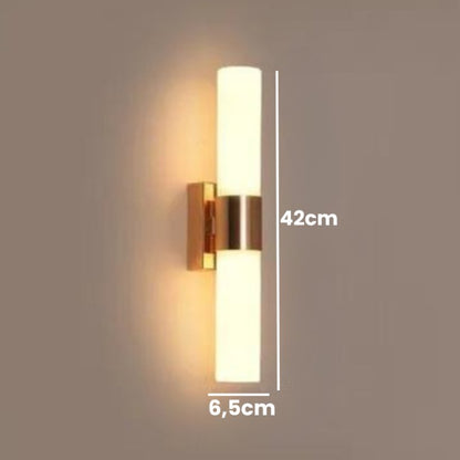 Arandela Cilindrica Moderna Vidro e Metal