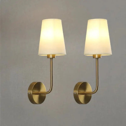 Arandela de Parede Interna Abajur Retrô Metal e Linho