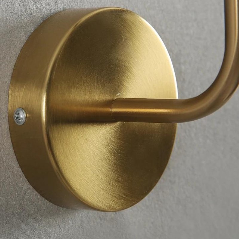 Arandela de Parede Interna Abajur Retrô Metal e Linho