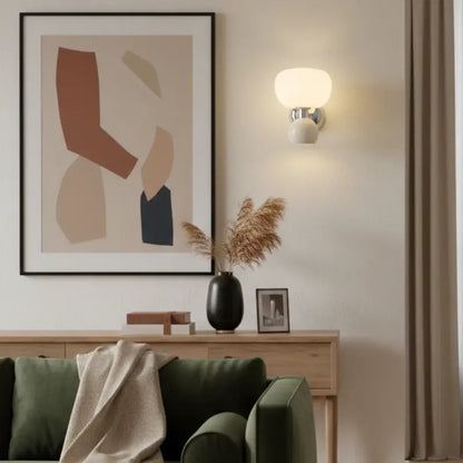 Double Indoor Decorative Pumpkin‑Style Wall Sconce