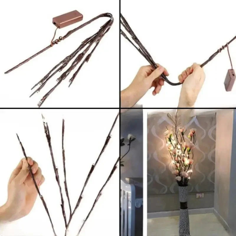 Árvore de Natal Galhos Iluminados Decorativo