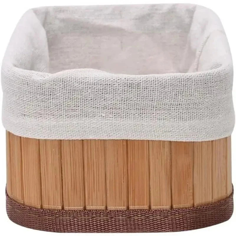 Cesto organizador multiuso e decorativo em Bambu - 3 peças
