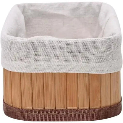 Cesto organizador multiuso e decorativo em Bambu - 3 peças