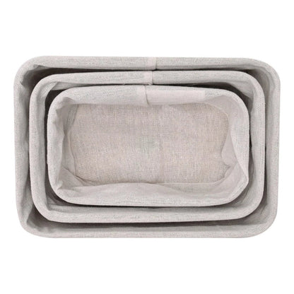 Cesto organizador multiuso e decorativo em Bambu - 3 peças