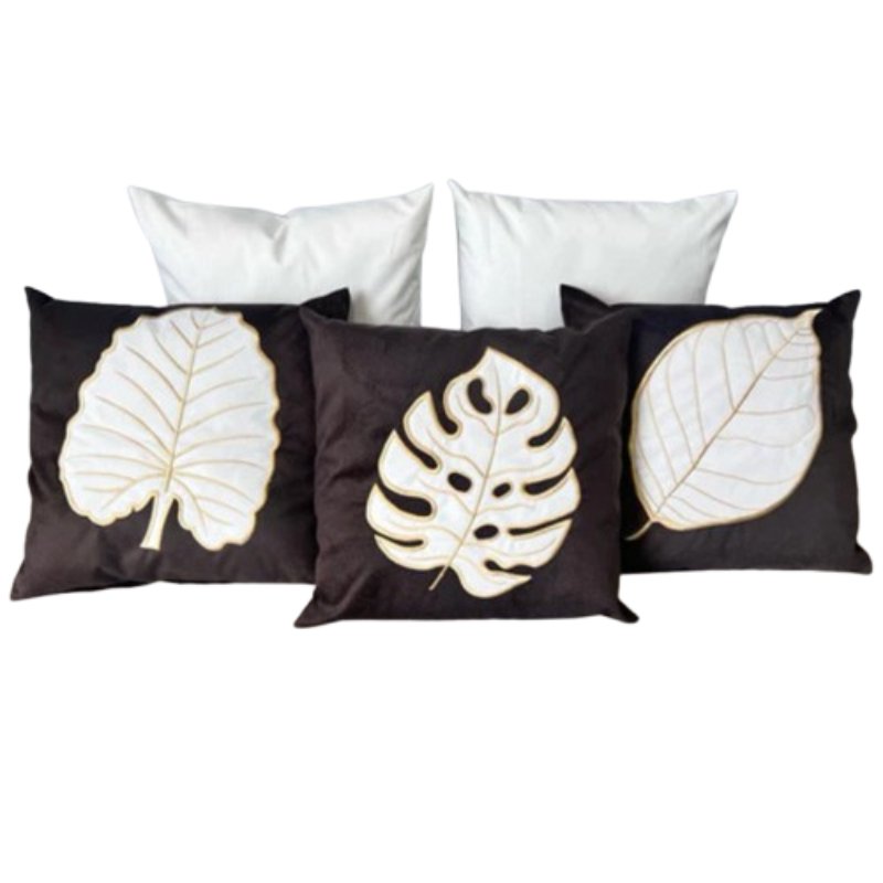 Conjunto 5 Capas de Almofada Bordada Boho Chic