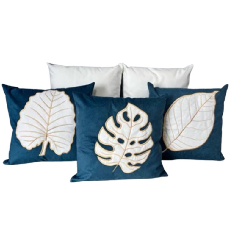 Conjunto 5 Capas de Almofada Bordada Boho Chic