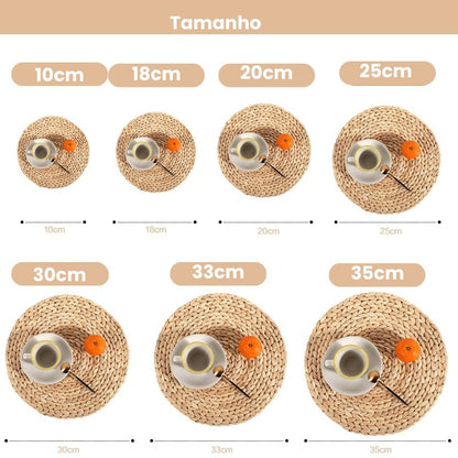 Descanço de Panela Vime Fibra Natural