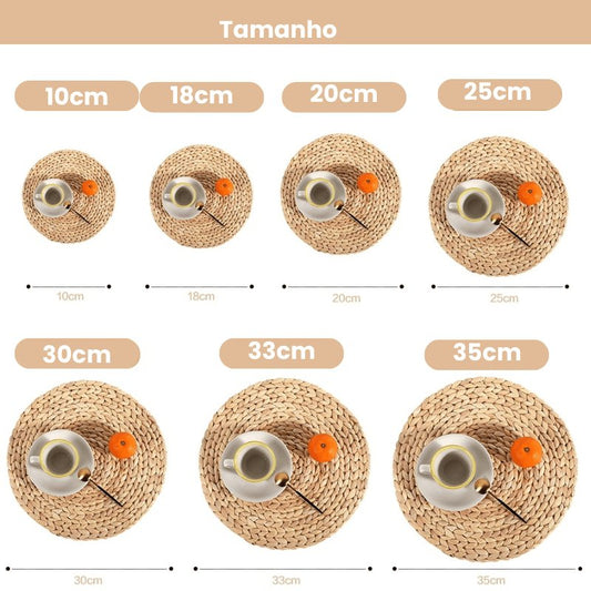 Descanço de Panela Vime Fibra Natural