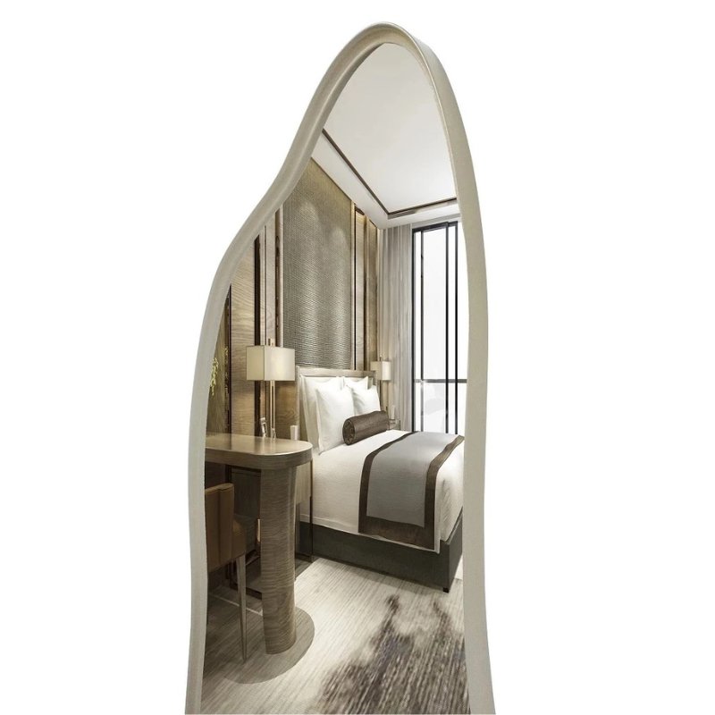 Espelho Grande Orgânico com Moldura 150x60cm