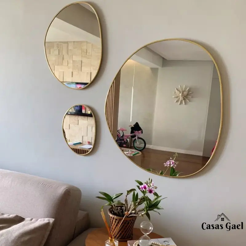 Espelho Orgânico com Moldura