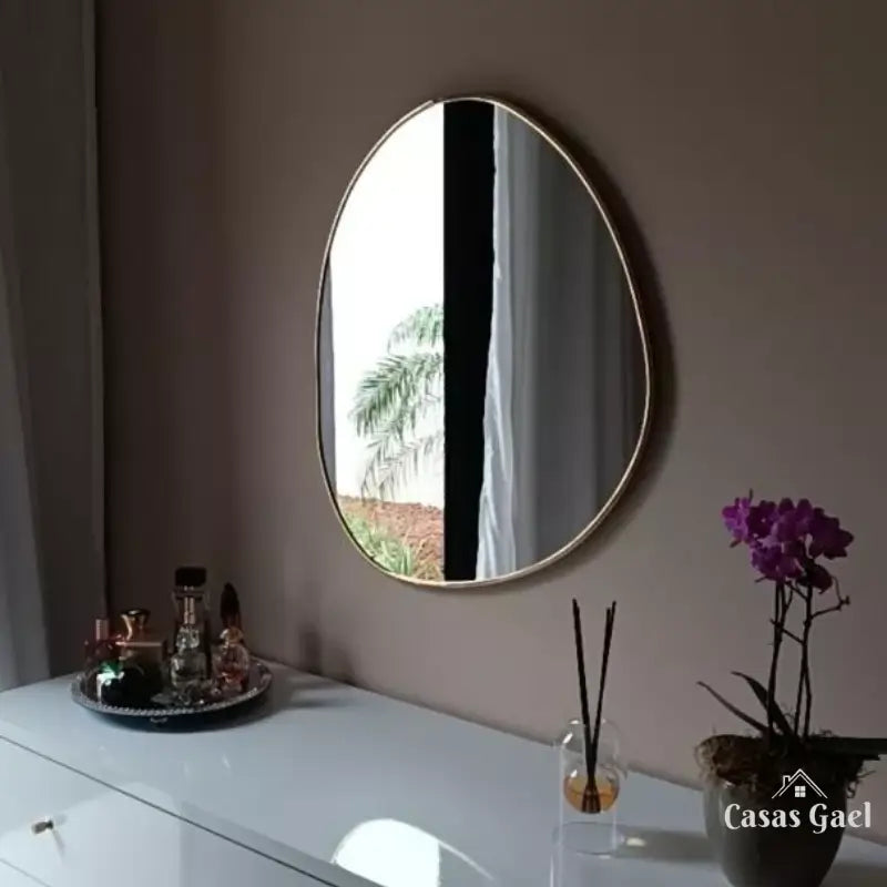 Espelho Orgânico com Moldura