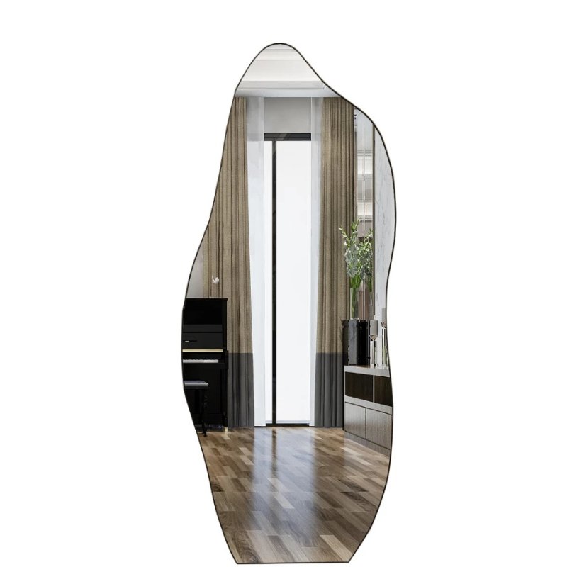 Espelho Grande Orgânico com Moldura 150x60cm