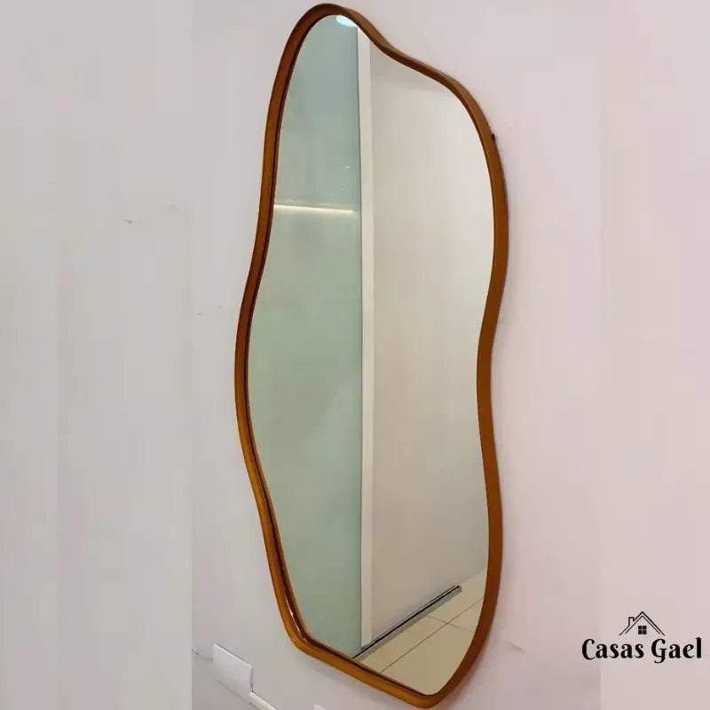 Espelho Grande Orgânico com Moldura 150x60cm