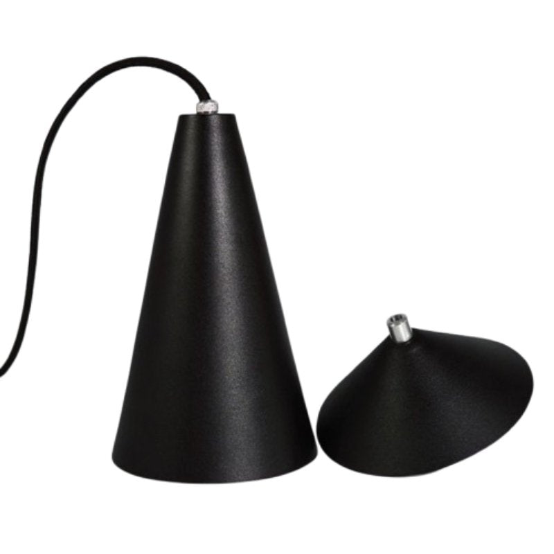 Luminária de Teto Pendente 2 unidades Cone em Alumínio