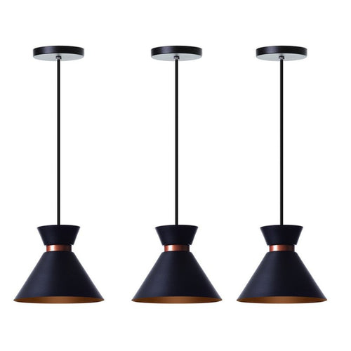 Kit 3 Pendentes Luminárias de Teto Sofia