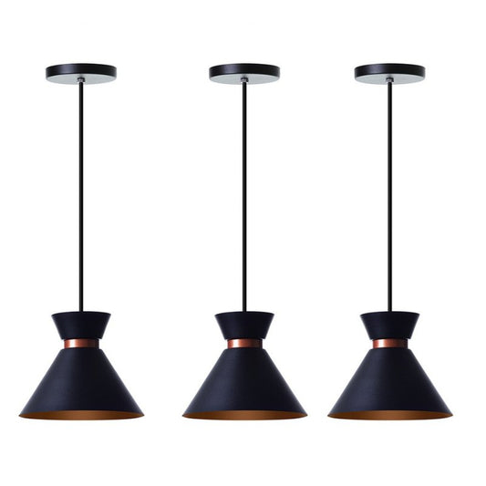 Kit 3 Pendentes Luminárias de Teto Sofia