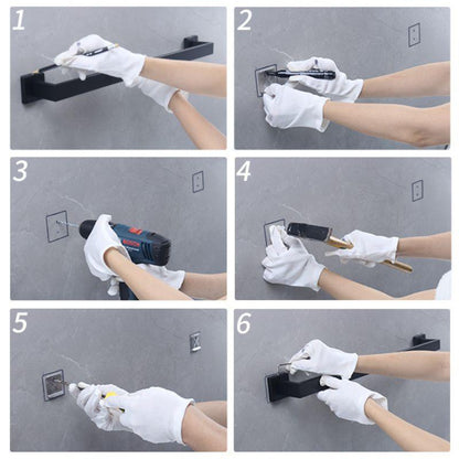 Kit Acessórios Para Banheiro Aço Inox 5 Peças