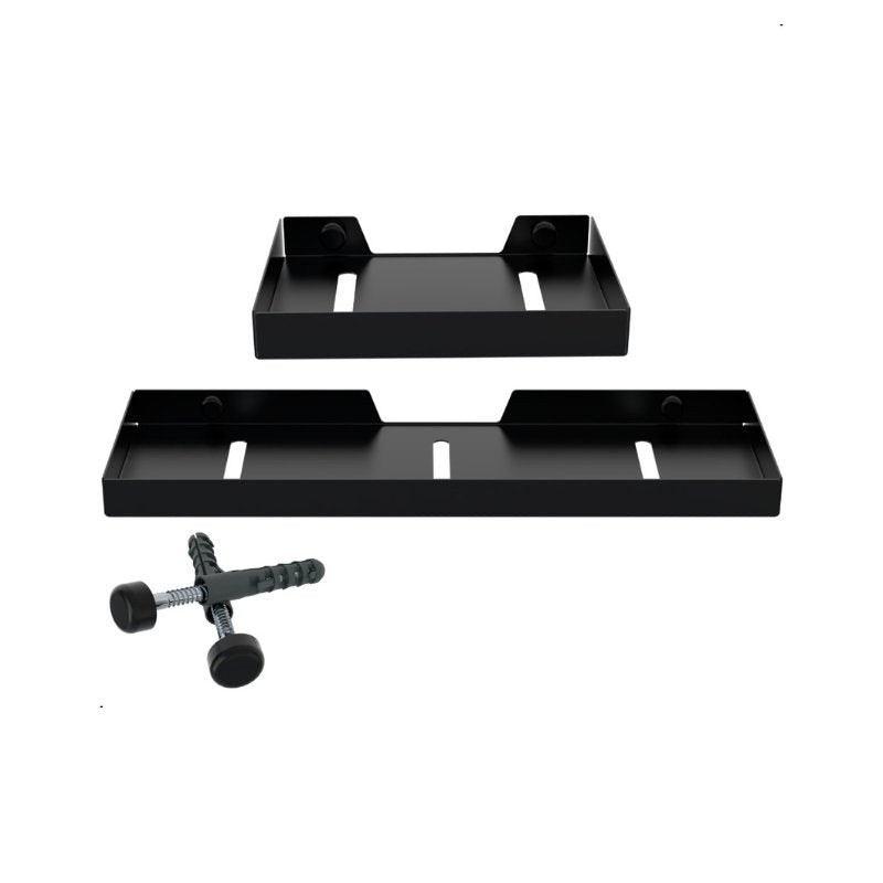 Kit Acessórios Para Banheiro Preto 6 Peças Aço Inox