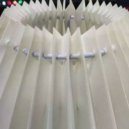 Luminária de Chão Articulável com Cúpula Plissada